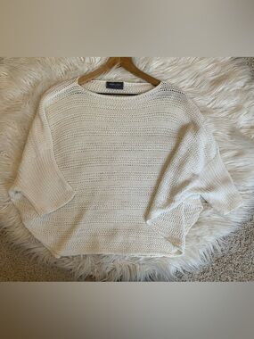 Wooden Ships Dolman Sleeve Knit Sweater Ivory Size M/L